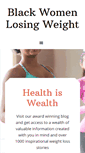 Mobile Screenshot of blackwomenlosingweight.com