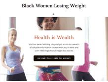 Tablet Screenshot of blackwomenlosingweight.com